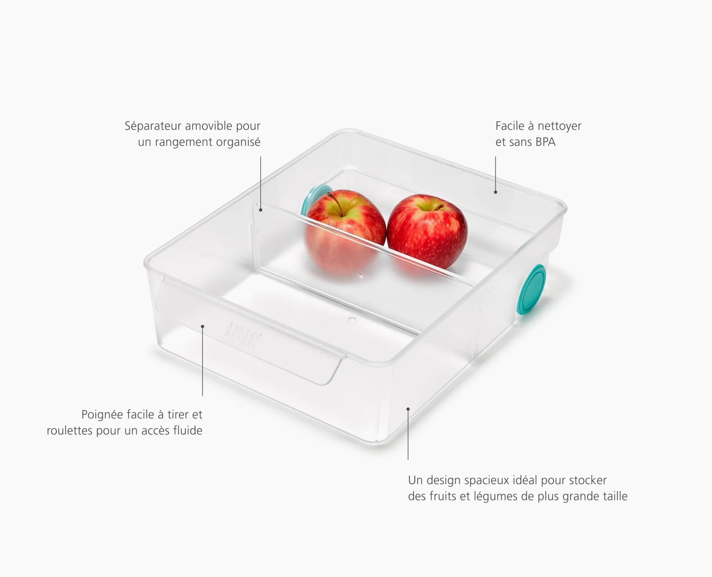 Best Bac Compartimenté Pour Réfrigérateur Extra Grand FridgeStore™ Rangement Pour Réfrigérateur|Rangement & Conservation Alimentaire