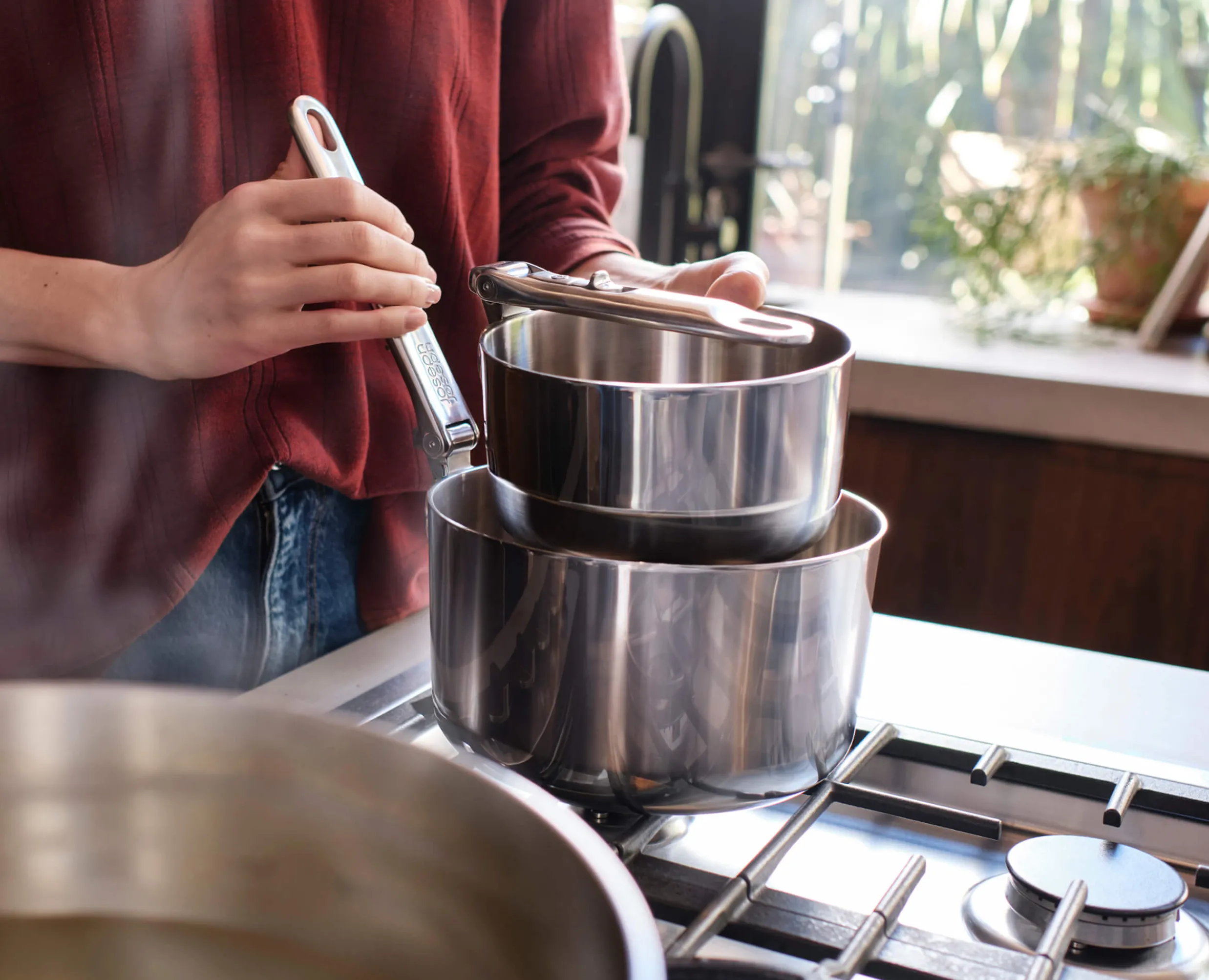 Best Batterie de Cuisine de 5 Pièces en Inox Space Steel Batterie De Cuisine