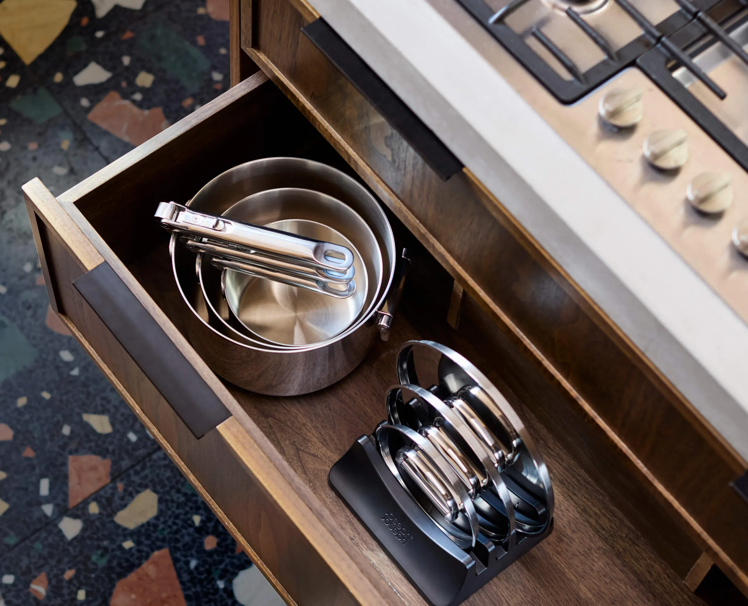 Best Batterie de Cuisine de 5 Pièces en Inox Space Steel Batterie De Cuisine