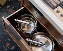 Outlet Batterie de Cuisine de 6 Pièces en Inox Space Steel Batterie De Cuisine