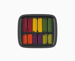 Outlet Bloc Couteaux de 6 Pièces avec Système de Verrou LockBlock™ en Couteaux Et Ciseaux