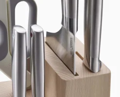 Sale Bloc en Bois avec 5 Couteaux de Cuisine et des Ciseaux Elevate™ Fusion Couteaux Et Ciseaux