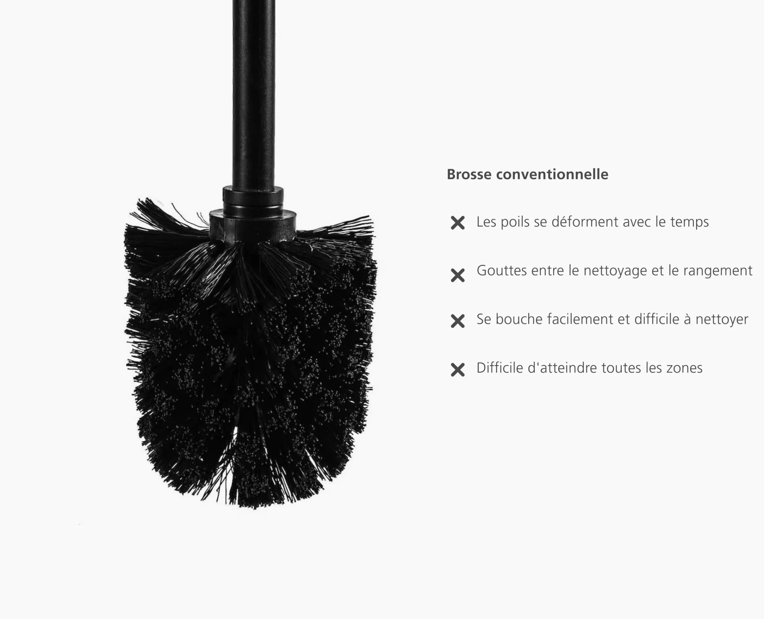 Sale Brosse de Toilette Compacte en Silicone e Mat Flex 360™ Lite Brosses Wc Et Portes-Papier Toilette