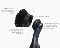 New Brosse à Vaisselle avec Distributeur de Savon & Rechange SinkTech™ Brosses & Éponges