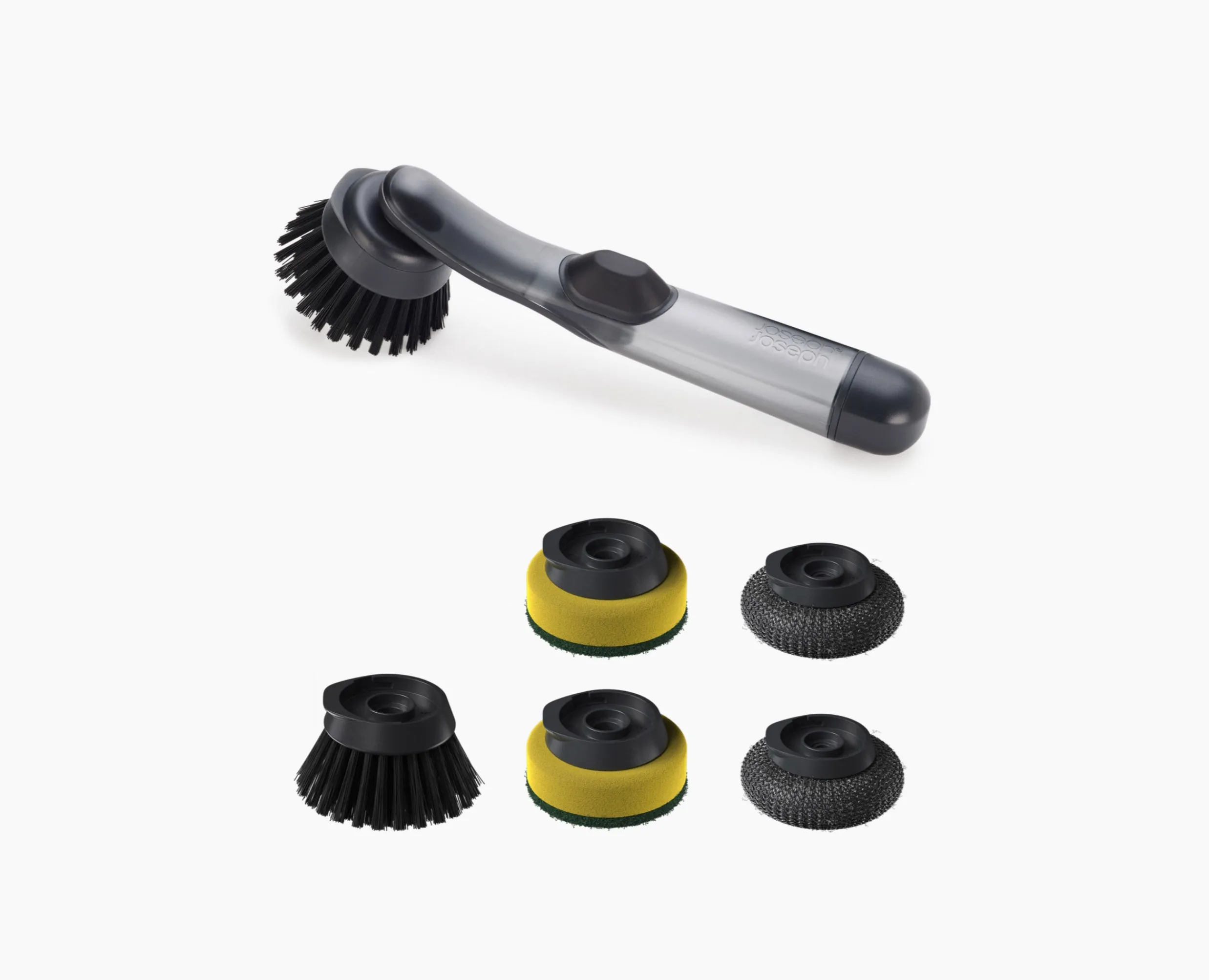 Clearance Brosse à Vaisselle avec Distributeur de Savon et 5 Rechanges SinkTech Brosses & Éponges|Sets Et Kits De Nettoyage Pour La Maison