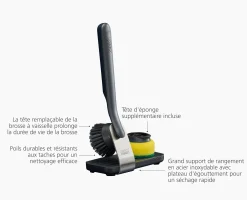 Online Brosse à Vaisselle avec Tête d'Éponge Interchangeables SinkTech™ Brosses & Éponges