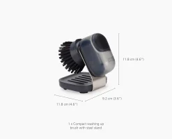 Sale Brosse à Vaisselle à Paume avec Support Inox et 6 Têtes de Rechange SinkTech Brosses & Éponges|Sets Et Kits De Nettoyage Pour La Maison