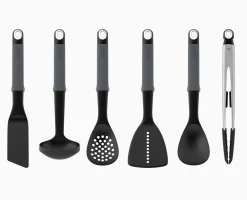 Discount Carrousel de 6 Ustensiles de Cuisine avec Pinces Elevate™ Gadgets Et Ustensiles