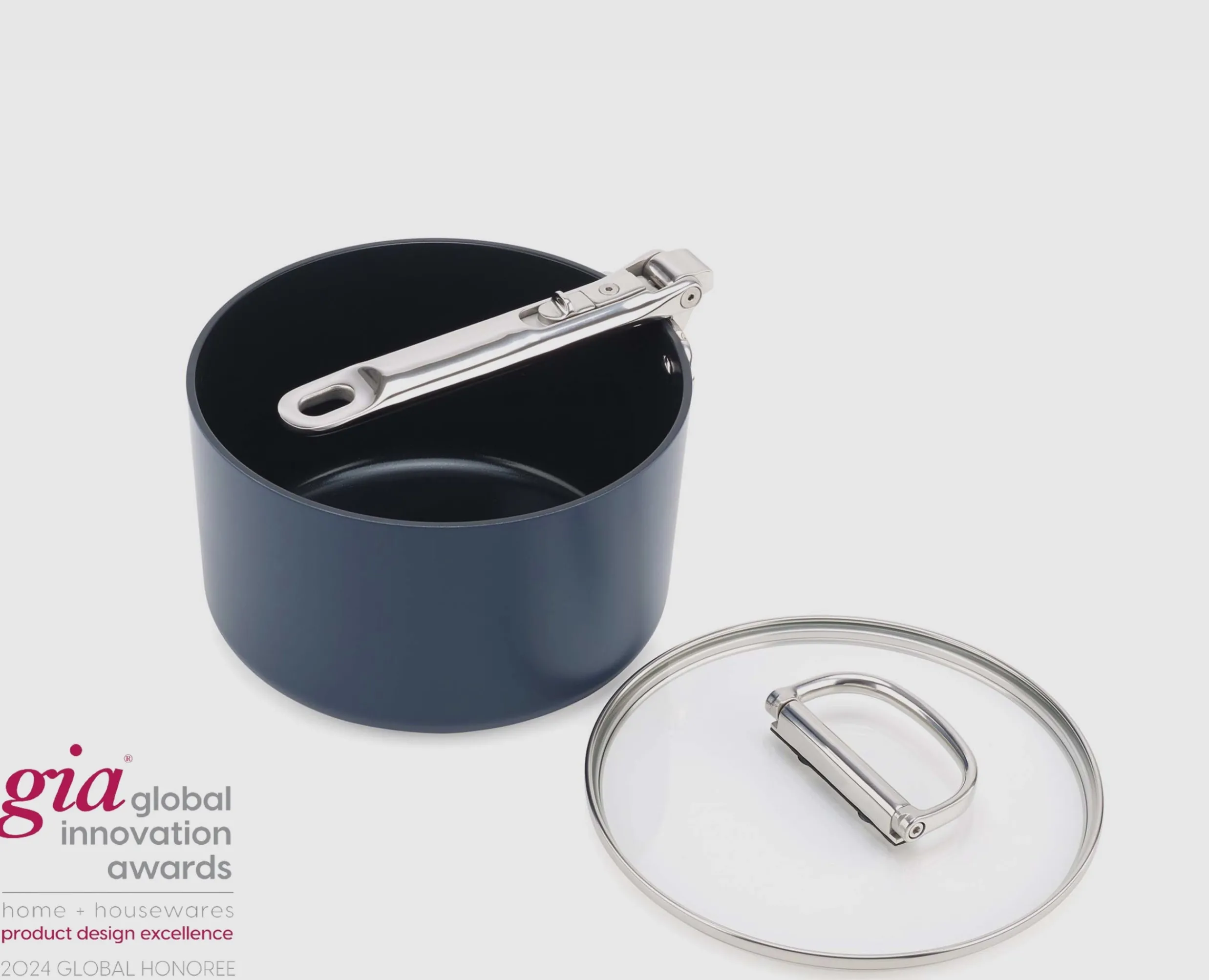 Online Casserole Space antiadhésive en céramique 19 cm e avec poignée pliante et couvercle Poêles Et Casseroles