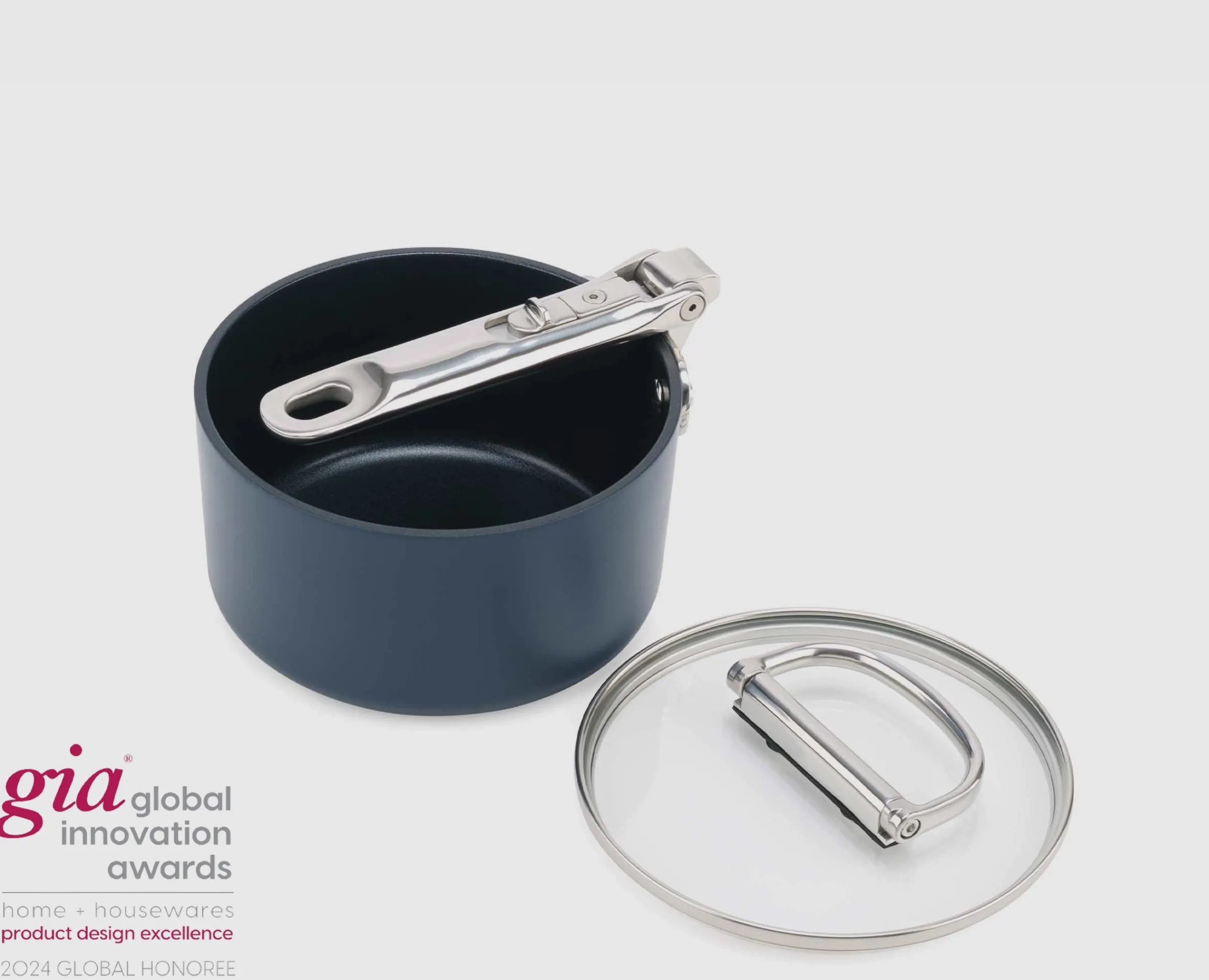 Discount Casserole Space antiadhésive en céramique 15 cm e avec poignée pliante et couvercle Poêles Et Casseroles