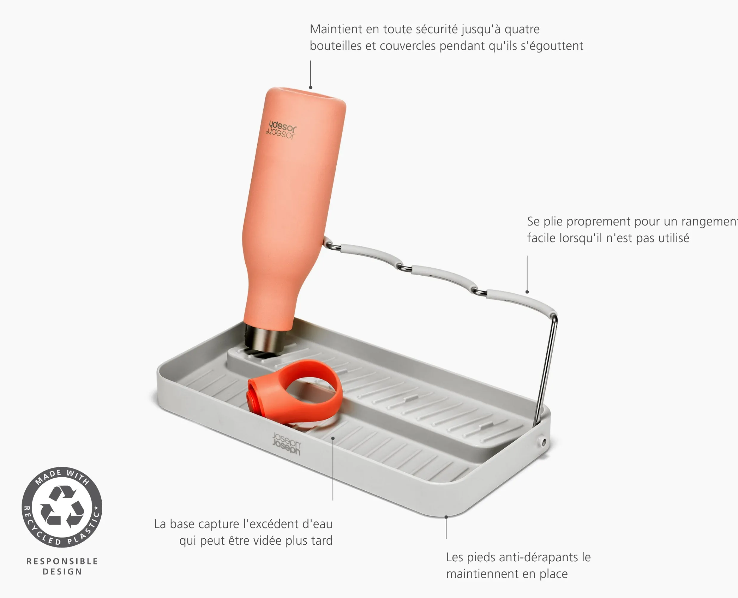 Sale Égouttoir Pliable Pour Gourdes Drysmart™ Égouttoirs À Vaisselle