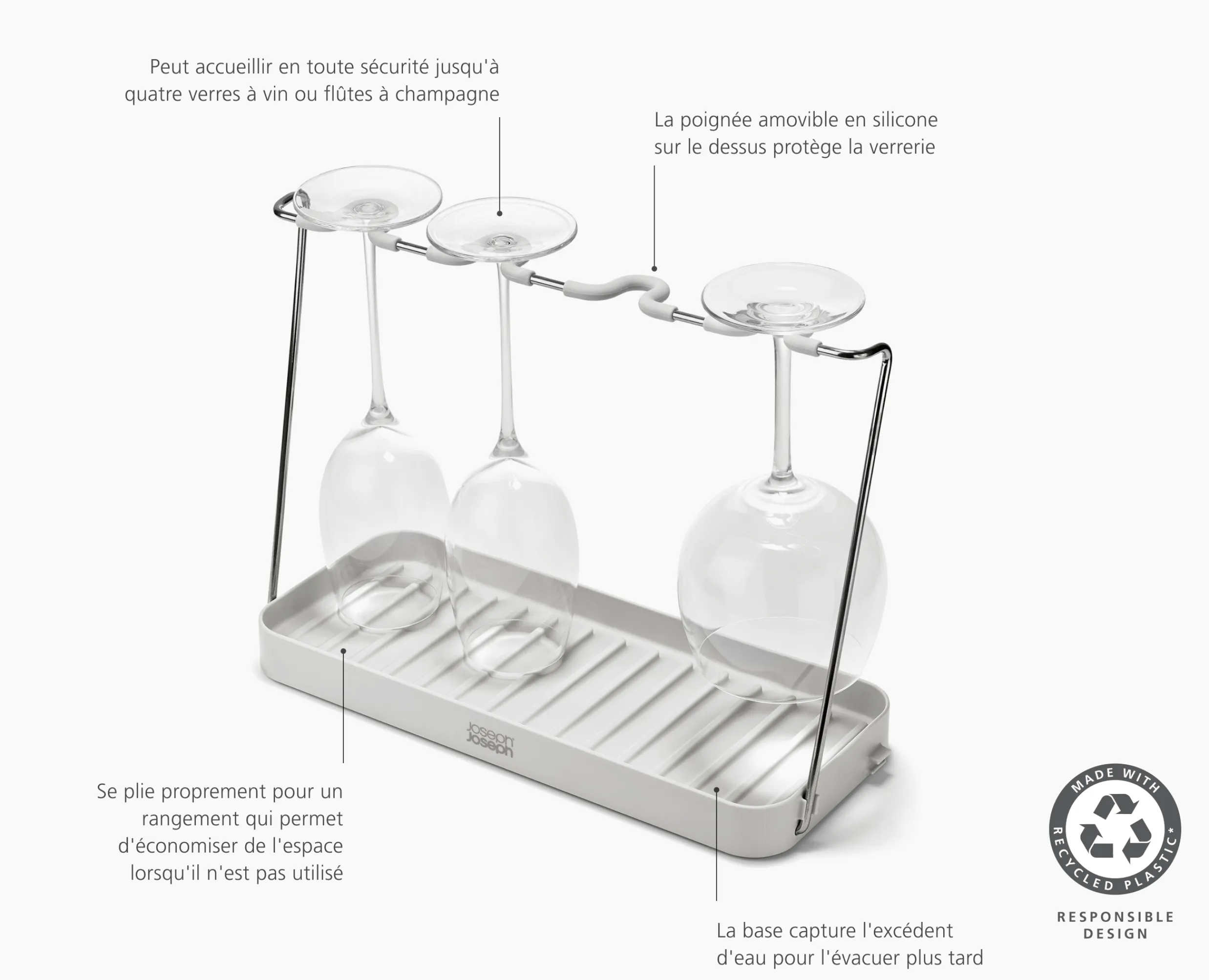 Best Égouttoir Pliable Pour Verres à Vin Drysmart™ Égouttoirs À Vaisselle