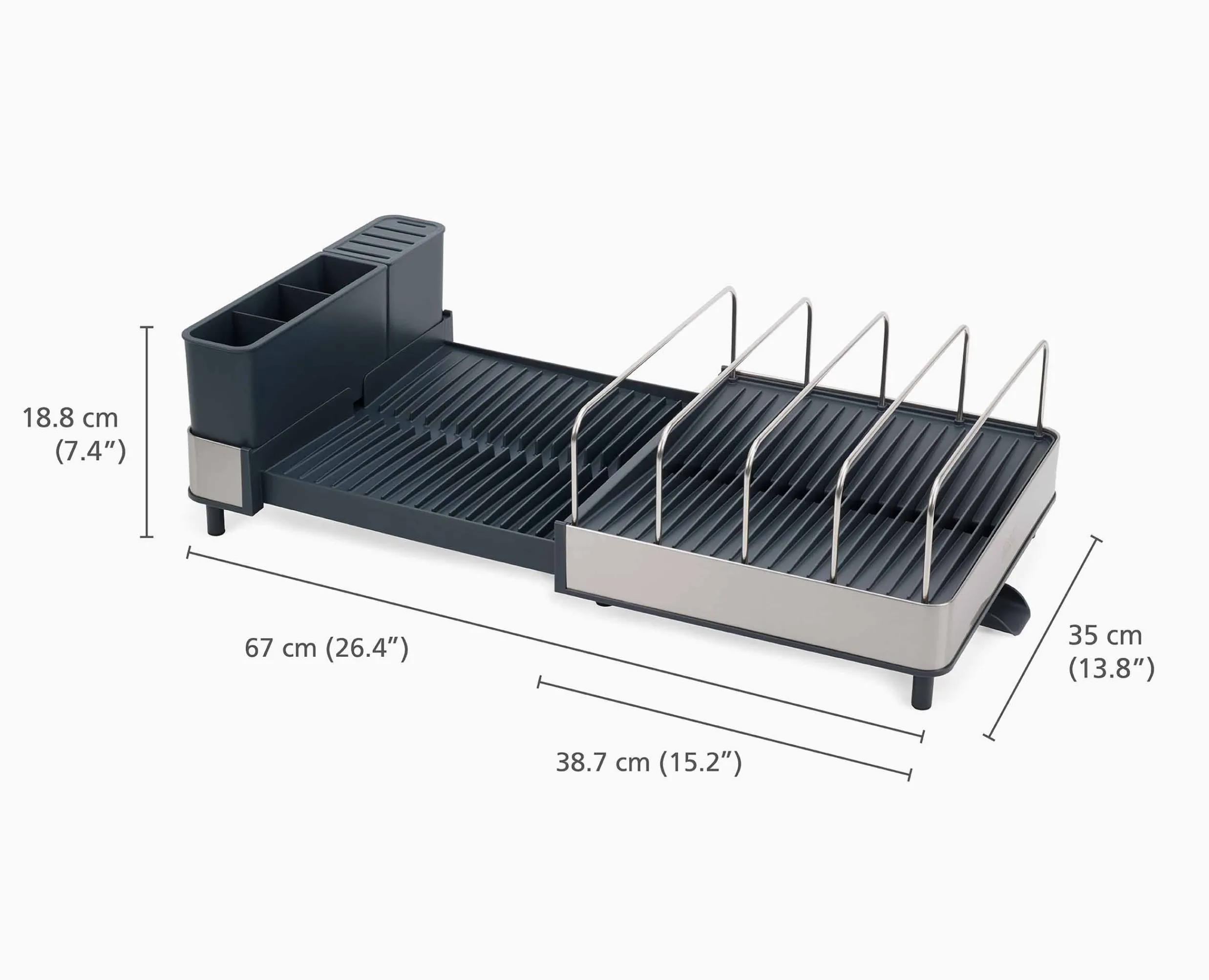 Discount Égouttoir à vaisselle extensible en Extend™ Max Égouttoirs À Vaisselle