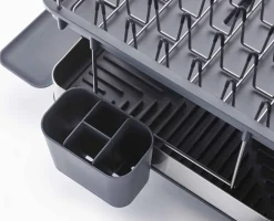 Discount Égouttoir à vaisselle à 2 niveaux en acier Excel™ Égouttoirs À Vaisselle