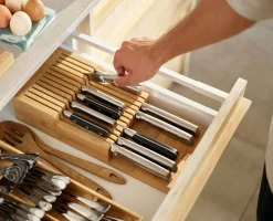 Discount Grand Range-couteaux à Deux niveaux en DrawerStore™ Rangements Tiroirs De Cuisine