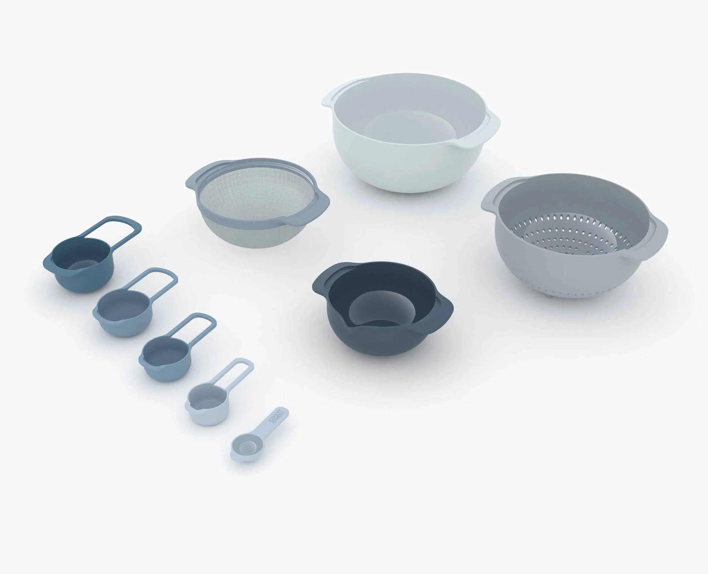 Lot de 9 Bols Nest™ 9 Plus, Rouleau à Pâtisserie PrecisionPin™ & Fouet Twist™ en Matériel & Ustensiles De Pâtisserie|Bols Mélangeurs