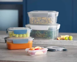 Outlet Lot de 5 Boîtes de Conservation Compactes Plastique en Nest™ - Éditions Lunch Box|Rangement & Conservation Alimentaire