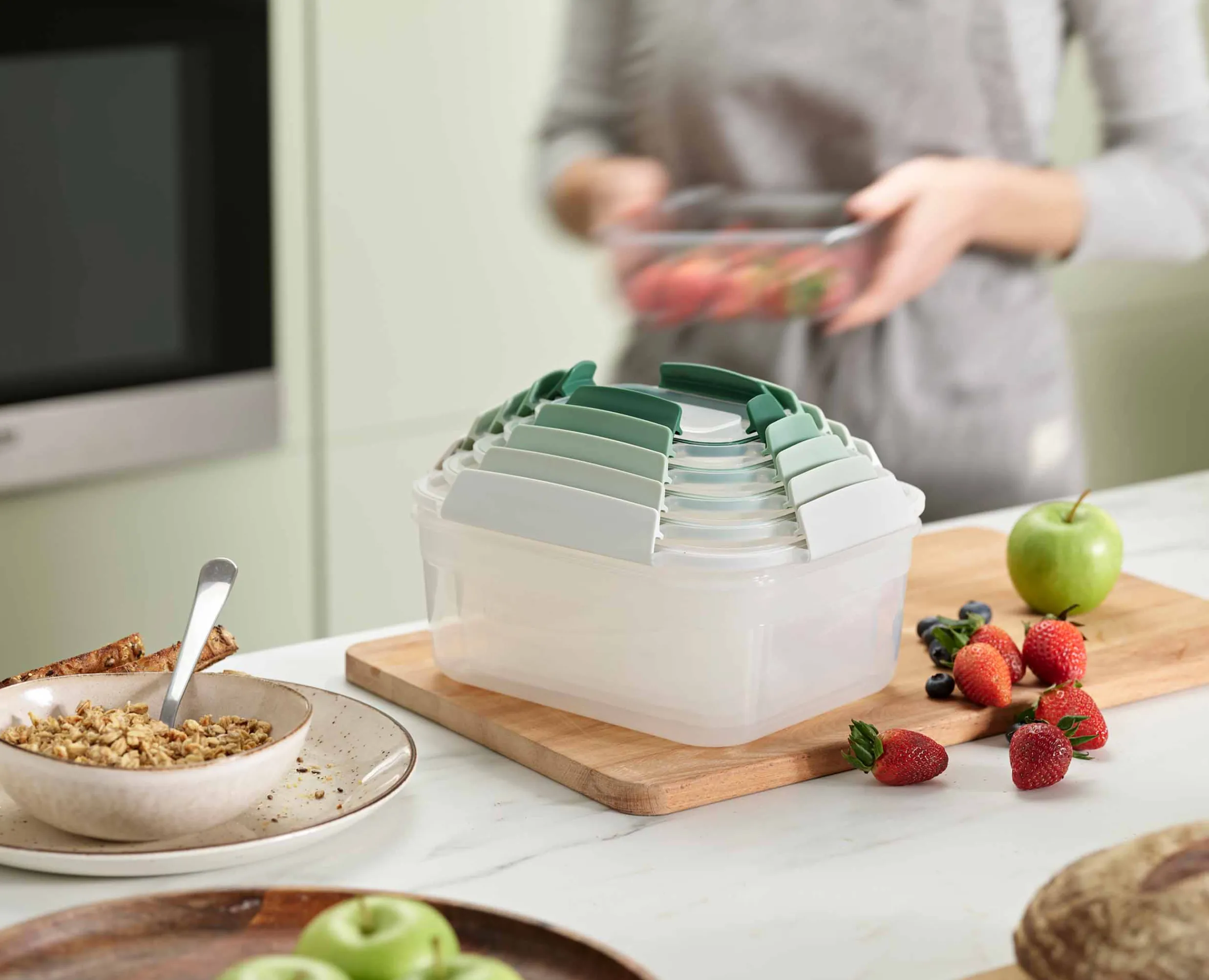 Online Lot de 5 Boîtes de Conservation Compactes Plastique en Nest™ - Éditions Lunch Box|Rangement & Conservation Alimentaire
