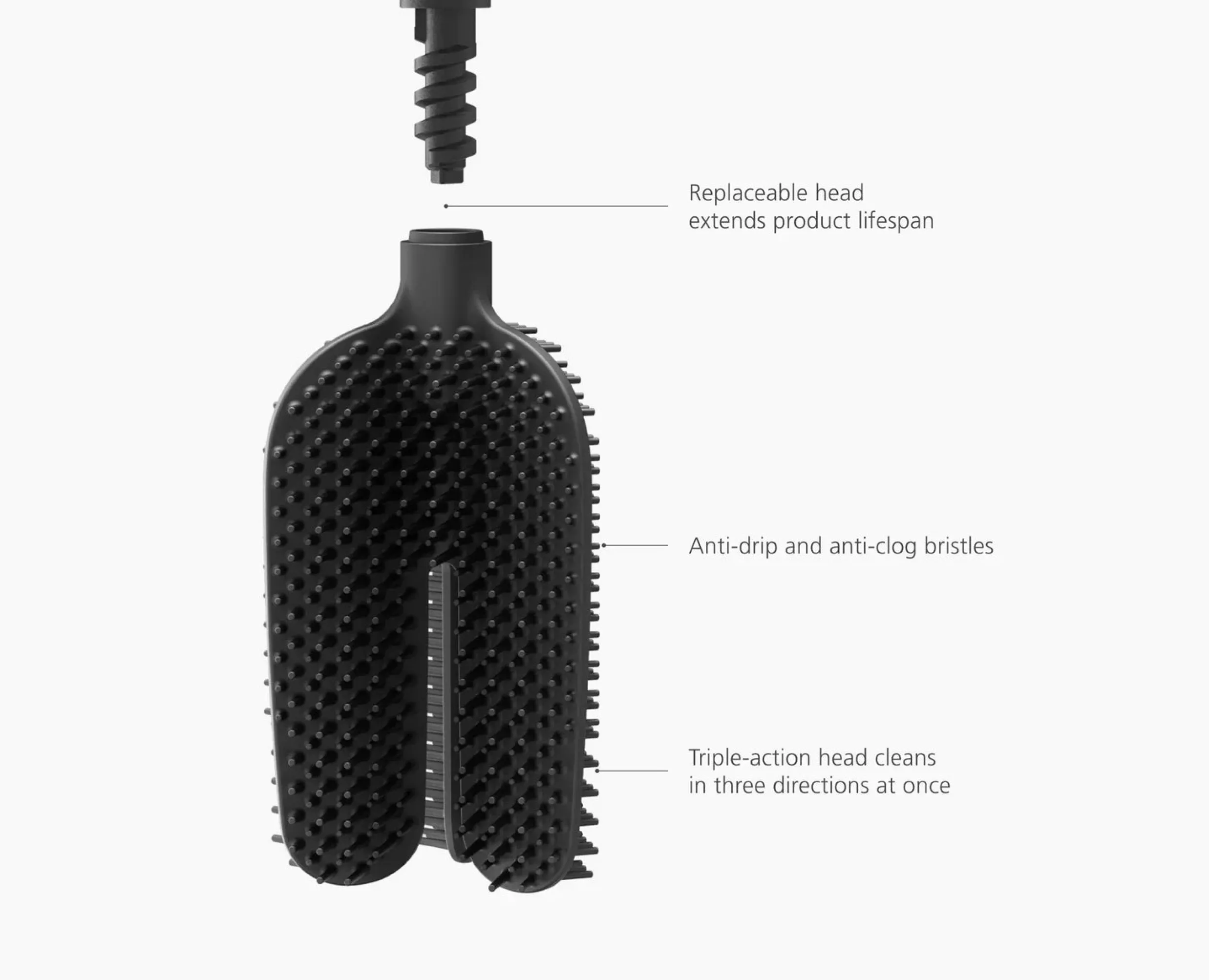 Discount Lot de 2 brosses de toilettes Flex™ 360 Lite mat Brosses Wc Et Portes-Papier Toilette|Sets D'Accessoires De Salle De Bain