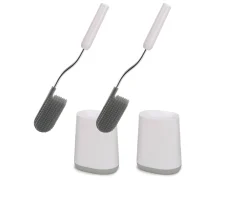 Discount Lot de 2 Brosses à Toilettes Plates Flex™ Lite Sets D'Accessoires De Salle De Bain|Brosses Wc Et Portes-Papier Toilette