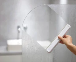 Clearance Lot de 2 Raclettes de Douche Grises Claires EasyStore™ Accessoires De Douche|Sets D'Accessoires De Salle De Bain