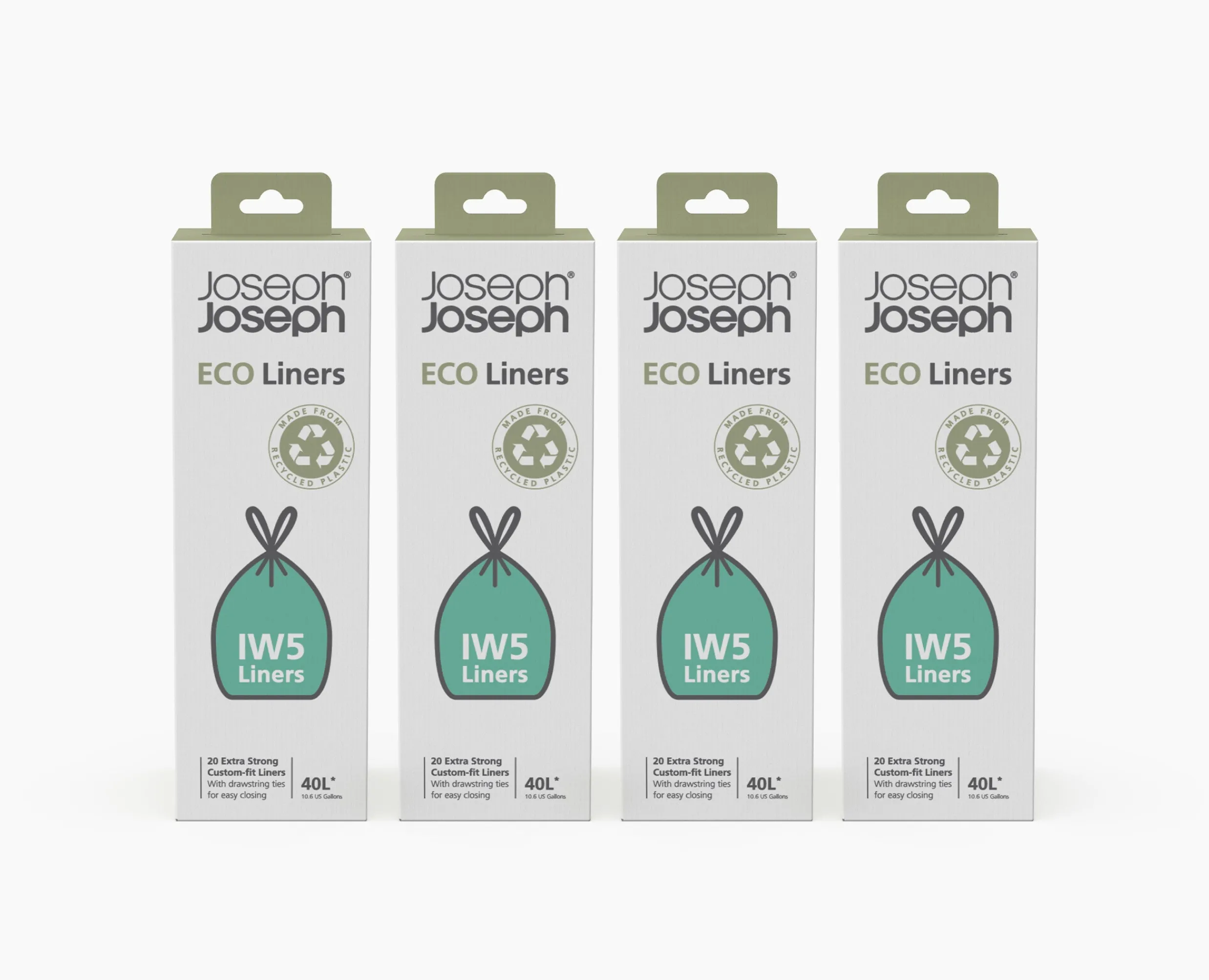 Sale Lot de 4 sacs poubelles recyclés IW5 40L Sacs Poubelles & Filtres|Sets De Poubelles, Sacs Et Filtres