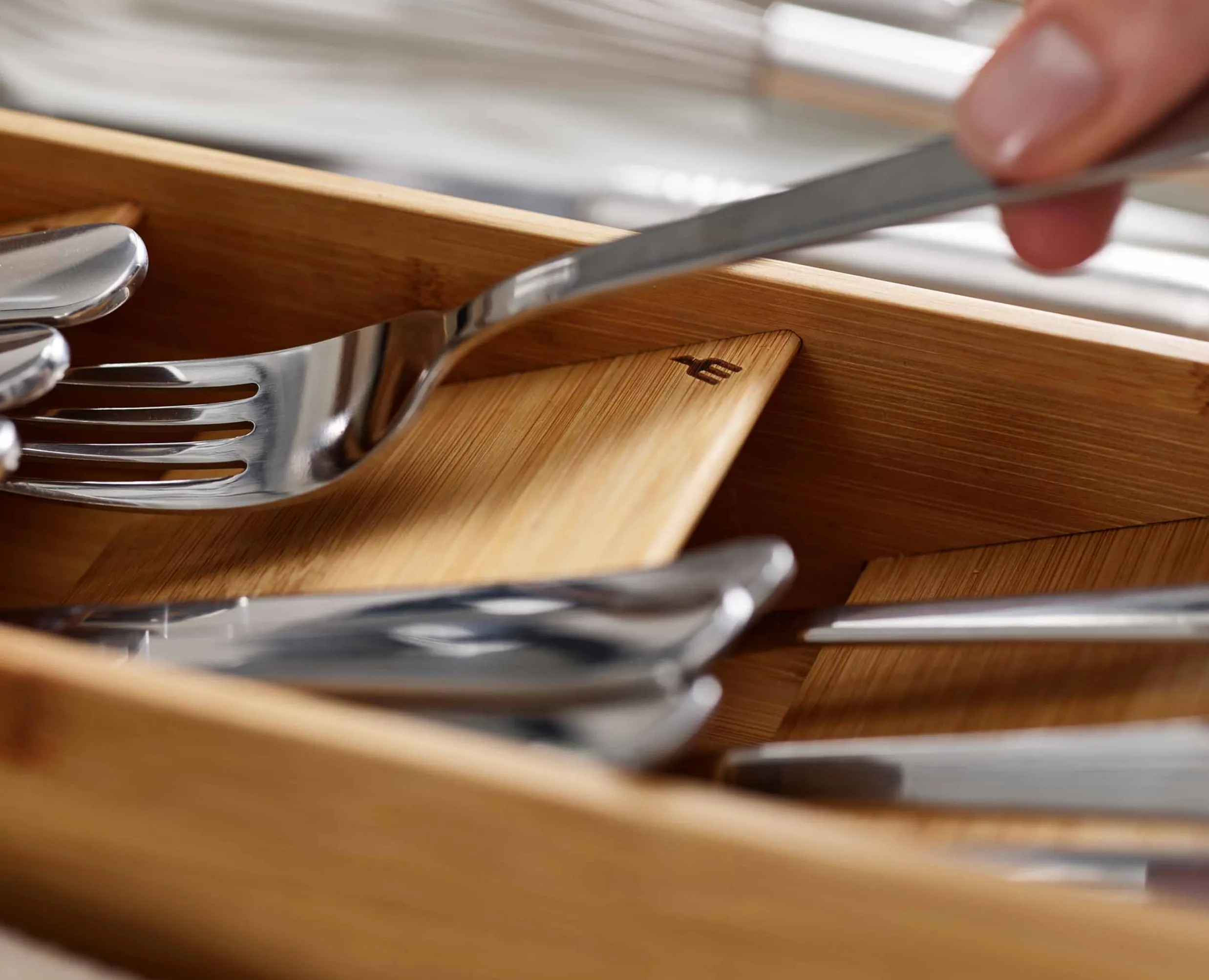 Clearance Organiseur de Couverts Compact en DrawerStore™ Rangements Tiroirs De Cuisine
