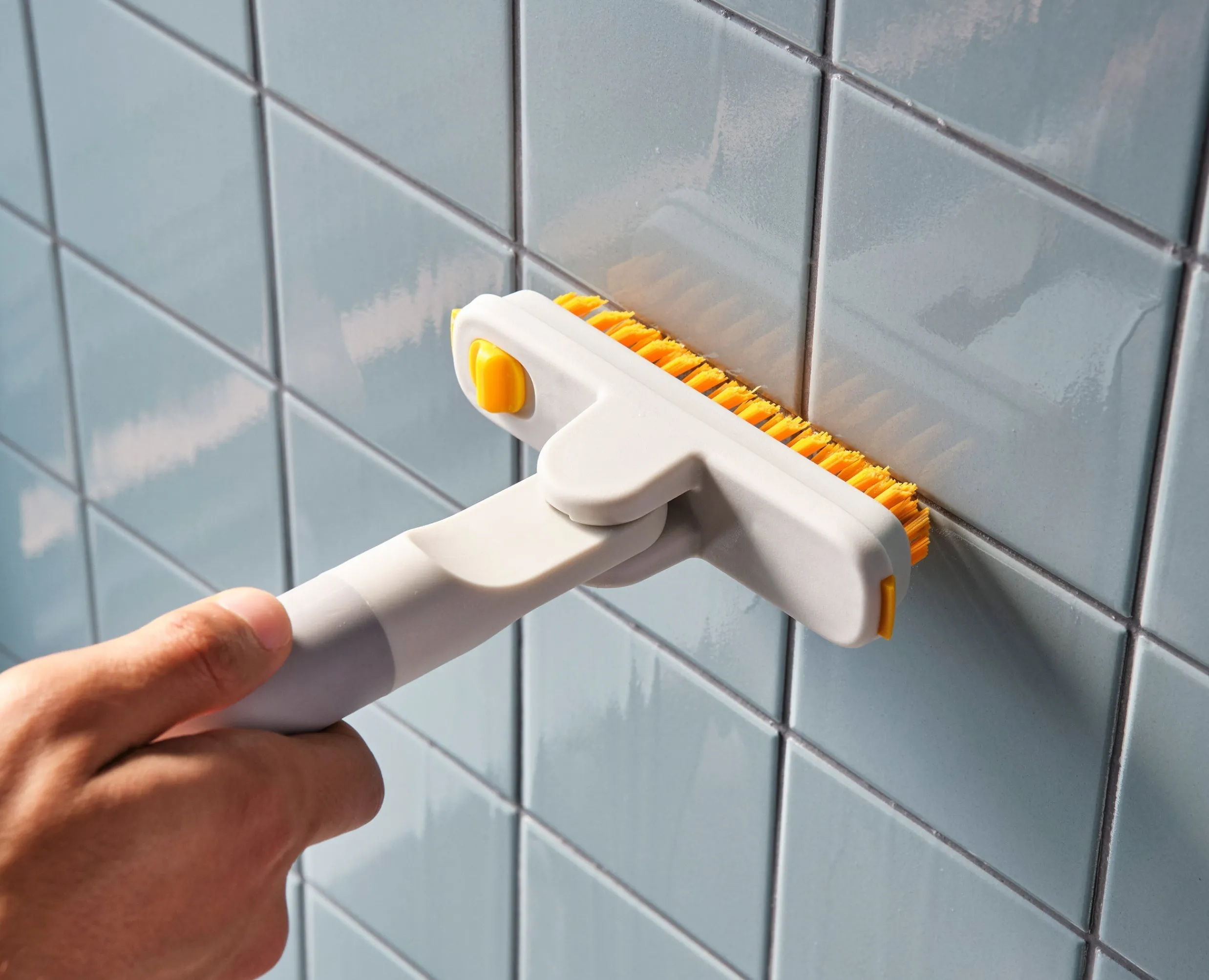 Outil de Nettoyage de Carrelage 2-en-1 avec Manche Télescopique CleanTech™ Accessoires & Outils Pour Ménage Maison|Sets Et Kits De Nettoyage Pour La Maison