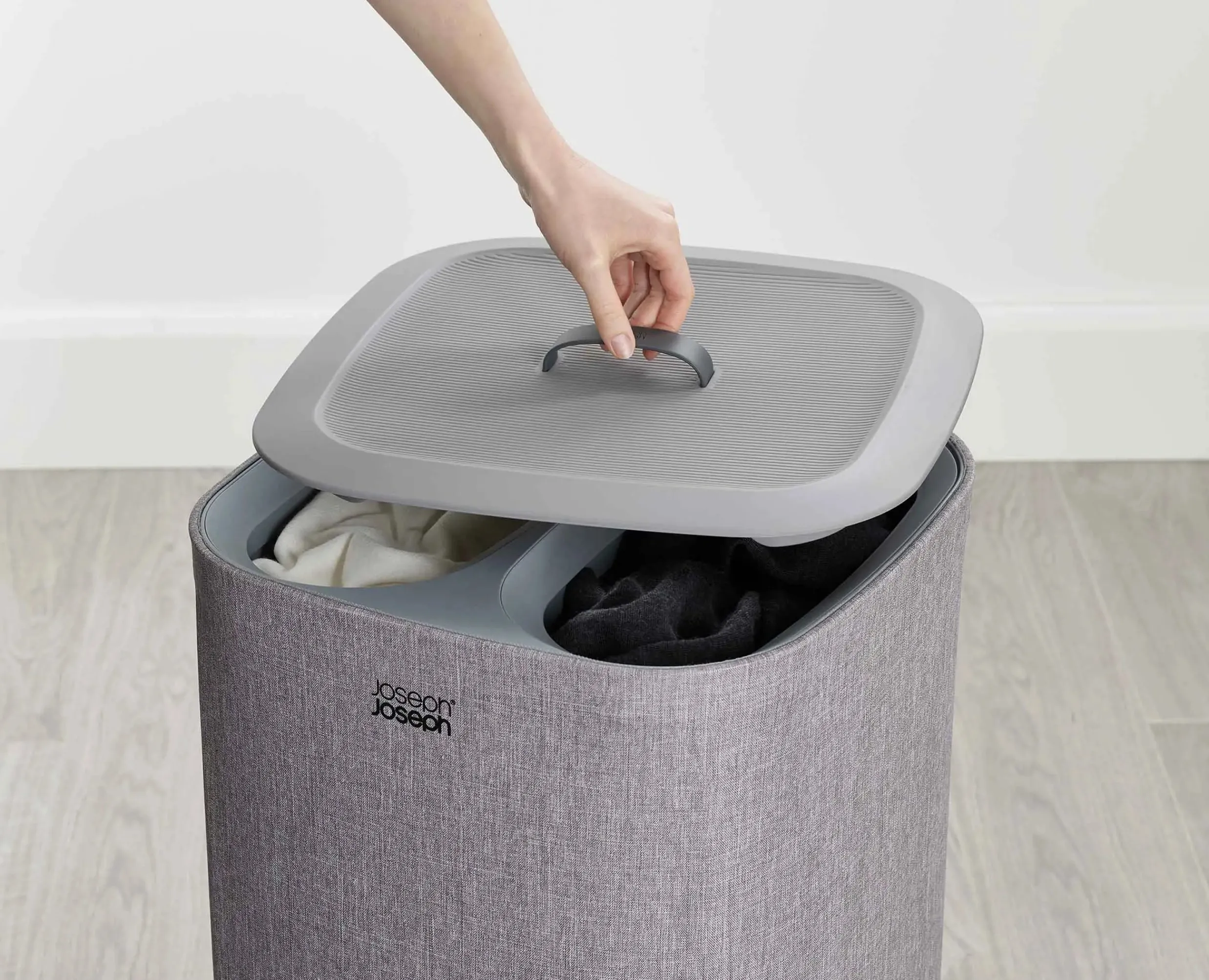 Online Panier à Linge Deux Compartiments 60L Tota Paniers À Linge