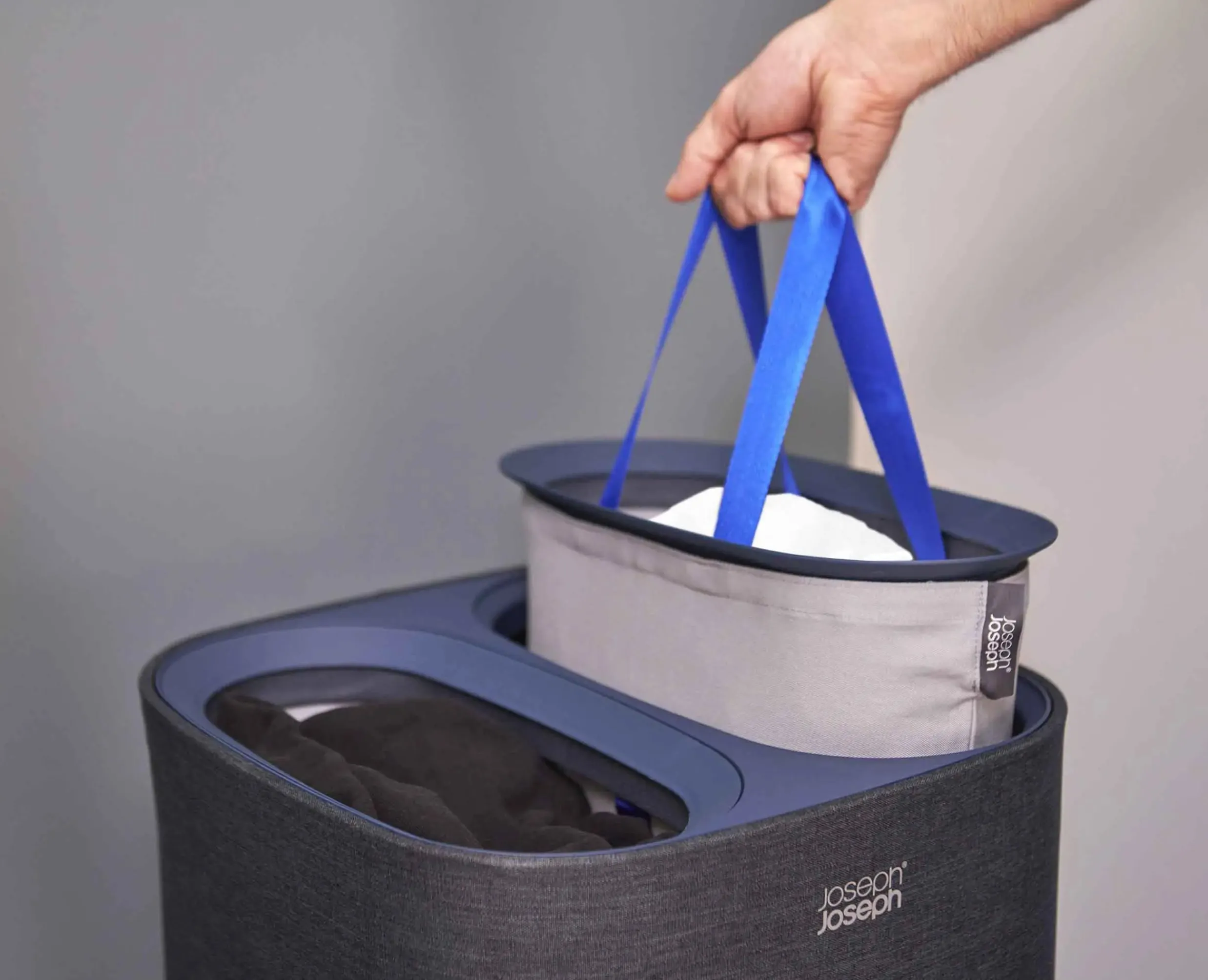 Outlet Panier à Linge Deux Compartiments 60L Tota Paniers À Linge