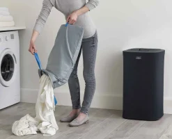 Outlet Panier à Linge Deux Compartiments 60L Tota Paniers À Linge
