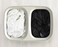 Hot Panier à Linge Double 90L Tota Paniers À Linge