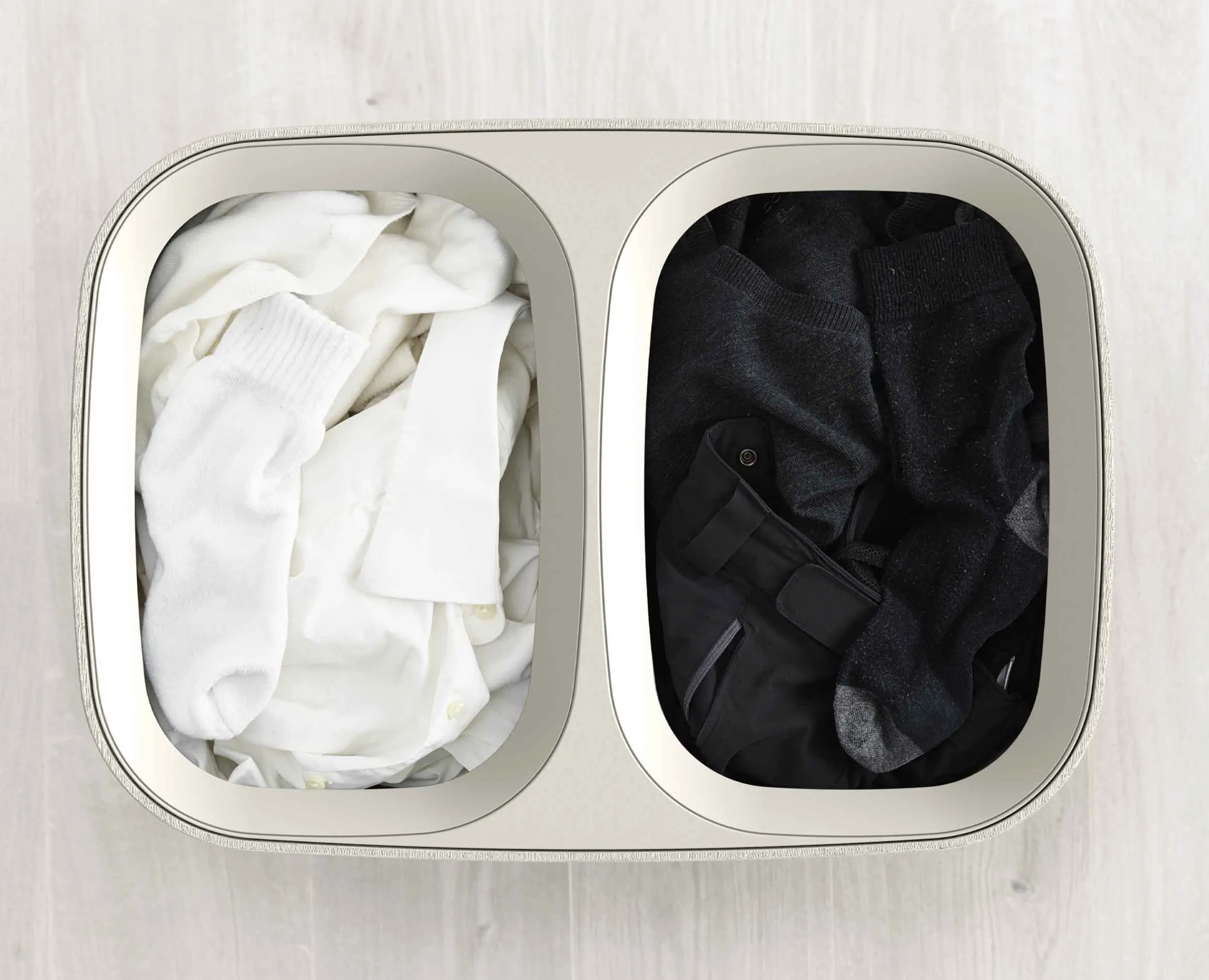 Hot Panier à Linge Double 90L Tota Paniers À Linge