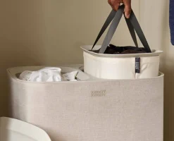 Hot Panier à Linge Double 90L Tota Paniers À Linge