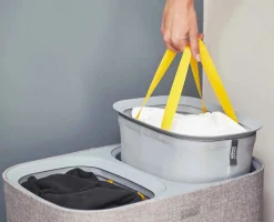 Clearance Panier à Linge Double 90L Tota Paniers À Linge
