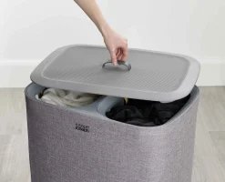 Clearance Panier à Linge Double 90L Tota Paniers À Linge
