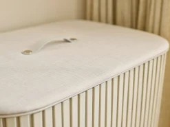 Clearance Panier à Linge Double Luxe Bambou 90L Tota Twin Luxe Paniers À Linge