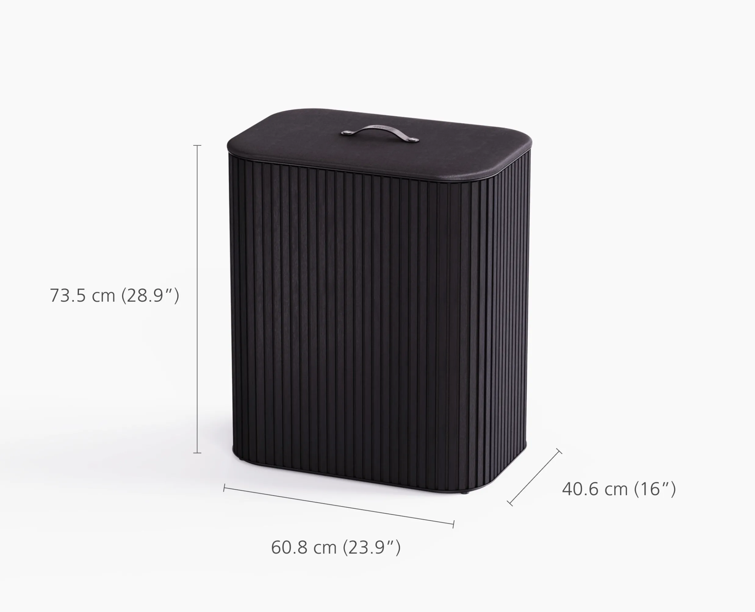 Best Panier à Linge Double Luxe Bambou 90L Tota Twin Luxe Paniers À Linge