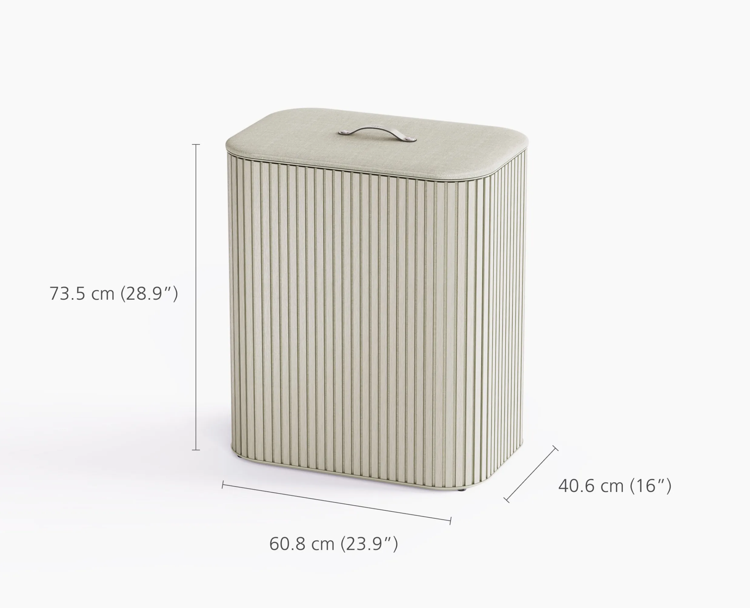 Sale Panier à Linge Triple Luxe Bambou 90L Tota Trio Luxe Paniers À Linge