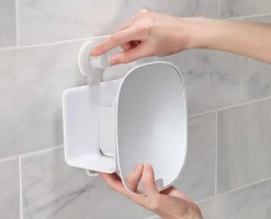 Petite Étagère de Douche avec miroir EasyStore™ Accessoires De Douche