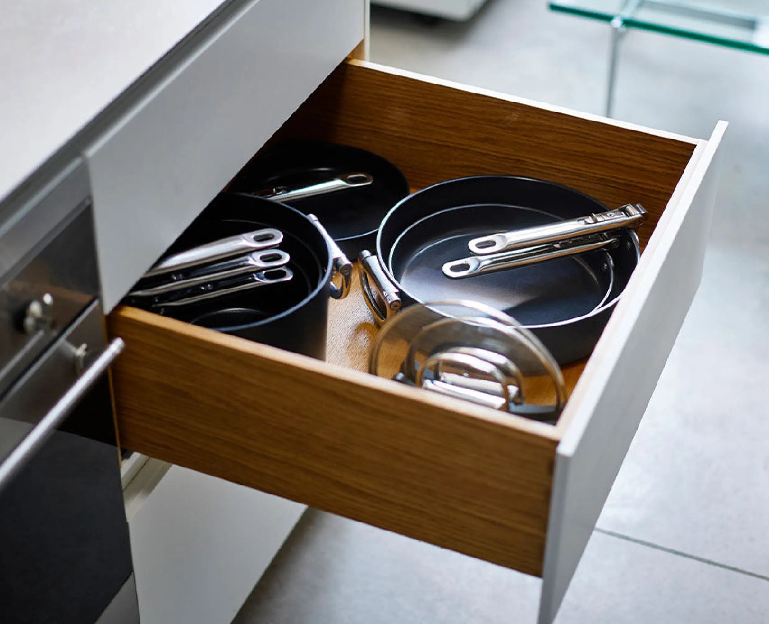 Clearance Poêle à frire Space antiadhésive en céramique poignée pliante 24 cm e Poêles Et Casseroles