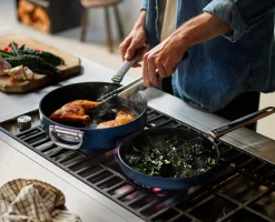 Clearance Poêle à frire Space antiadhésive en céramique poignée pliante 24 cm e Poêles Et Casseroles