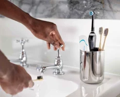 Sale Porte-Brosses à Dents en Inox EasyStore™ Luxe Accessoires Salle De Bain De Luxe|Porte-Brosses À Dents