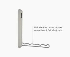 Best Porte-cintres mural rétractable Orderly™ écru Organisateurs De Vêtements