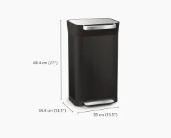Outlet Poubelle Compacteur de Déchets 30L Titan Poubelles De Cuisine