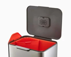 New Poubelle de Tri 60l Inox Totem Max Poubelles De Tri Sélectif