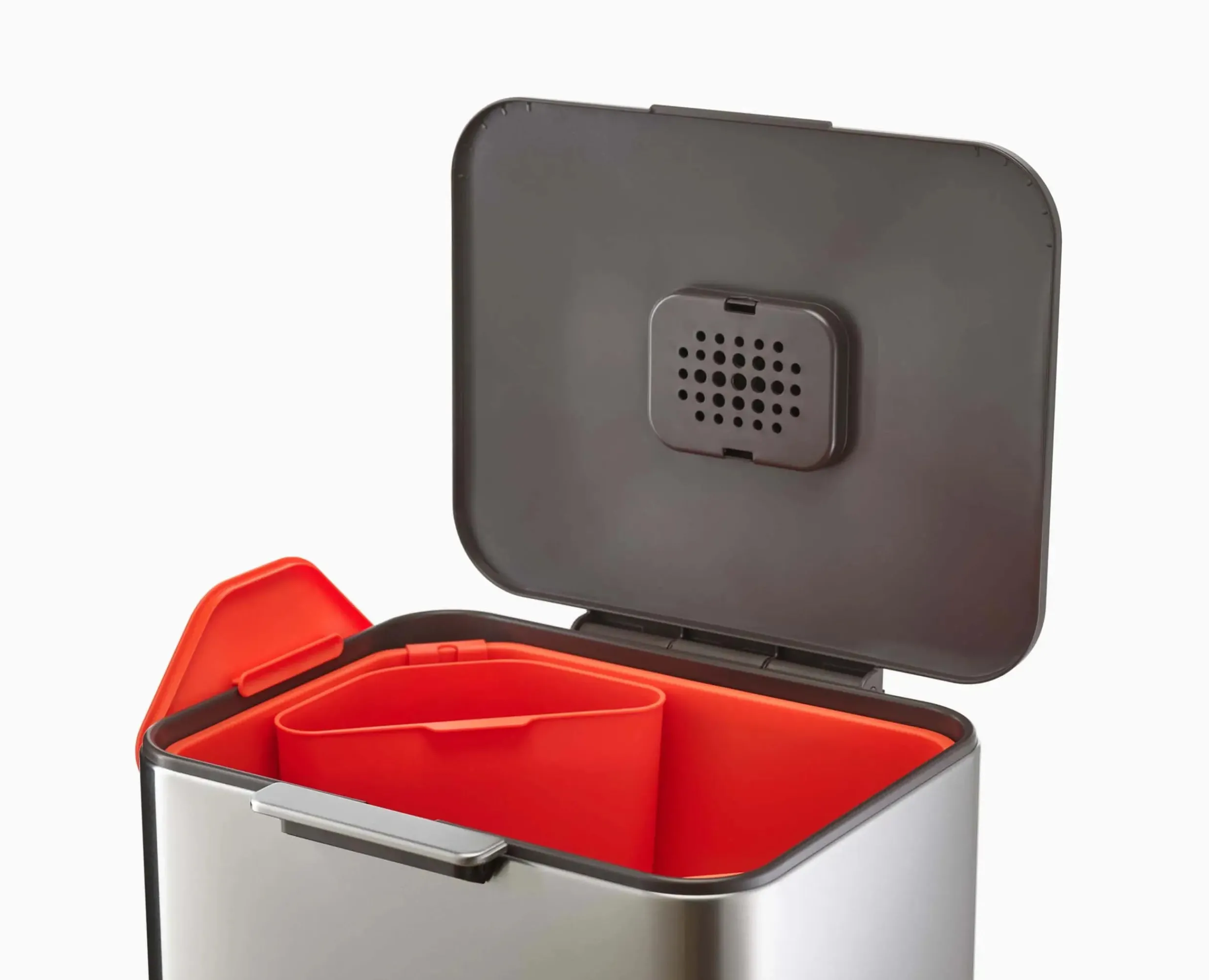New Poubelle de Tri 60l Inox Totem Max Poubelles De Tri Sélectif