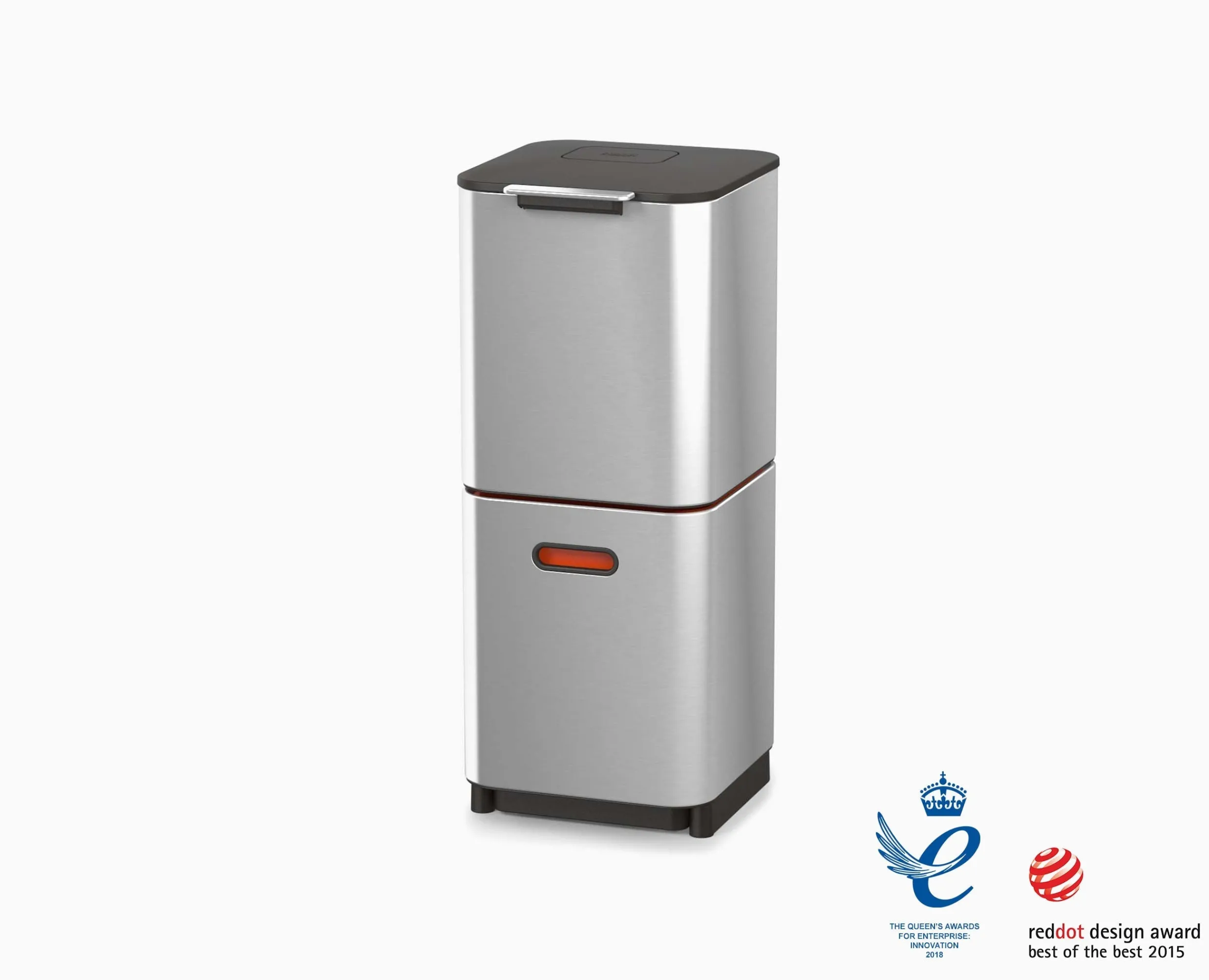 Clearance Poubelle de Tri Sélectif Inox 40 Litres Totem Poubelles De Tri Sélectif