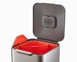 Clearance Poubelle de Tri Sélectif Inox 40 Litres Totem Poubelles De Tri Sélectif