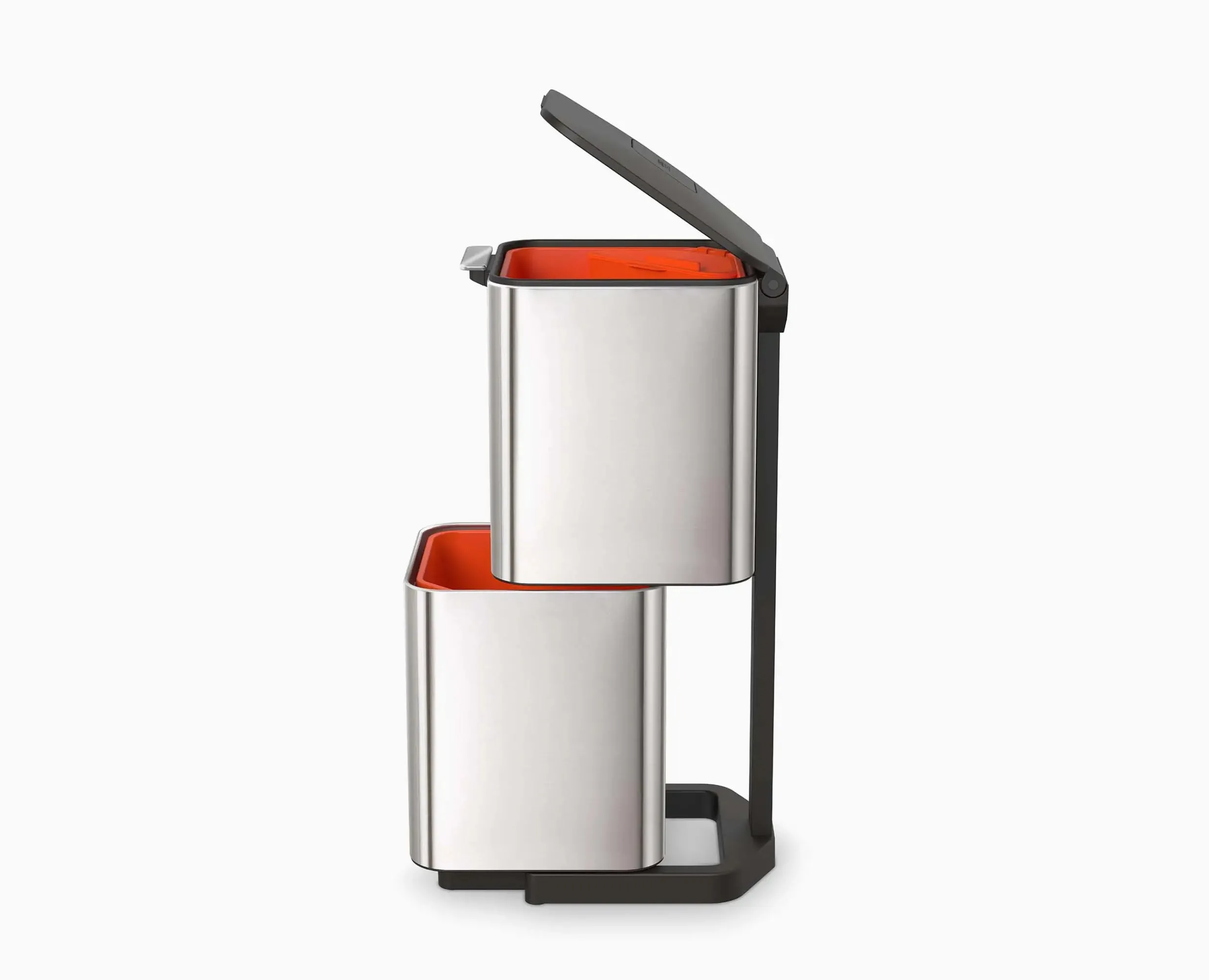Clearance Poubelle de Tri Sélectif Inox 40 Litres Totem Poubelles De Tri Sélectif